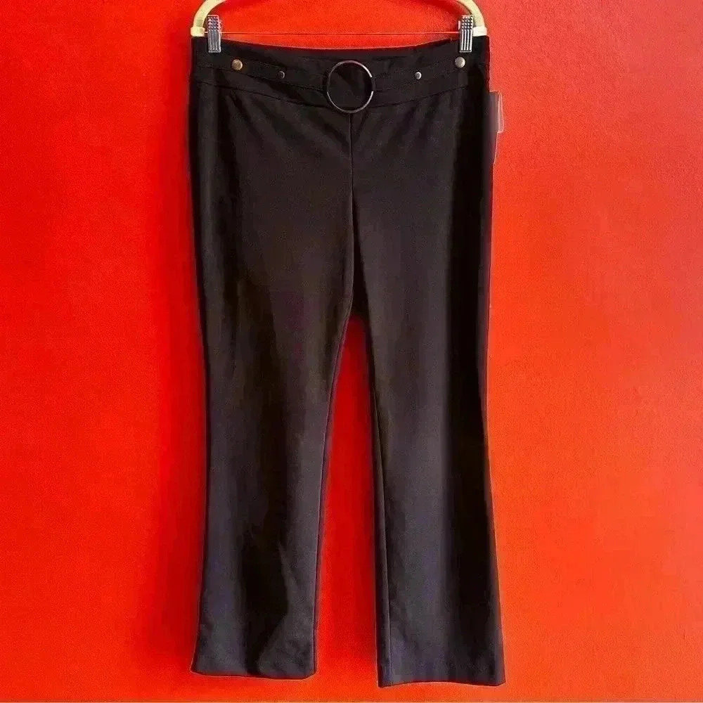 Y2K brown stretchy pants size petite Large